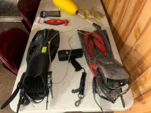 DESCRIPTION CONTENTS OF TABLE - ASSORTED SCUBA EQUIPMENT THIS LOT IS: ONE MONEY LOCATION SITE 2 QTY 1