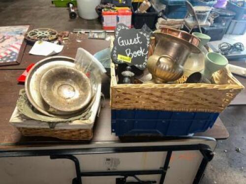 DESCRIPTION (2) CONTAINERS OF MISC. DECORATIONS AND SMALL WARES THIS LOT IS: ONE MONEY LOCATION SITE 2 QTY 1