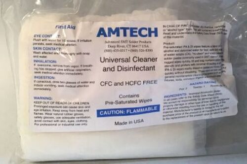 DESCRIPTION: (1) CASE OF (10) PACKS OF ISOPROPL ALCOHOL WIPES BRAND/MODEL: AMTECH RETAIL$: $70.00 EA QTY: 1
