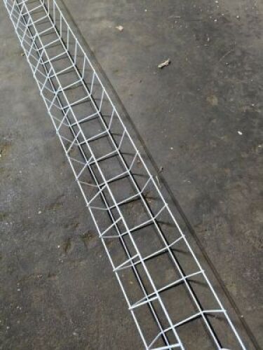 DESCRIPTION: (12) WIRE TRAYSINFORMATION: WHITE, WIRESIZE: 48" LONGRETAIL$: $263.99 EAQTY: 12