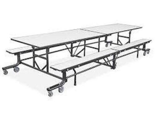 DESCRIPTION: (1) FOLDING CAFETERIA TABLE INFORMATION: GRAY RETAIL$: $2102.95 EA QTY: 1