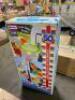 DESCRIPTION: (1) ADJUST 'N JAM PRO BASKETBALL SET BRAND/MODEL: LITTLE TIKES/ INFORMATION: GRAY, BLUE & LIME/5-HEIGHT ADJUSTMENTS RETAIL$: $49.97 SIZE: - 2