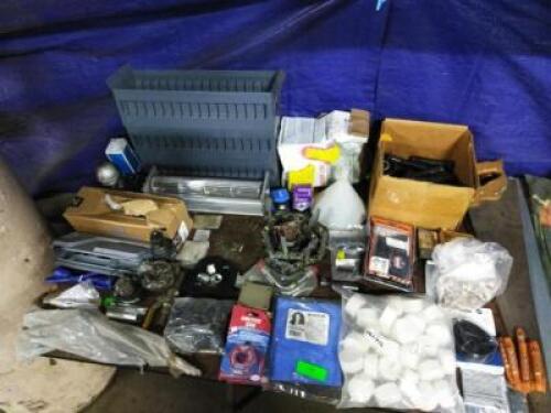 DESCRIPTION: (1) TABLE OF MISC ITEMS SIZE: MUST COME INSPECT QTY: 1