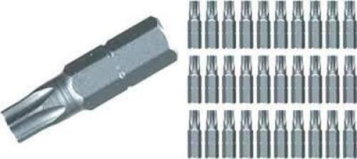 DESCRIPTION: (9) PACKS OF (30) TORX INSERT BITS BRAND/MODEL: WIHA #72579 INFORMATION: T27 SIZE: 1/4" DRIVE RETAIL$: $26.50 EA QTY: 9