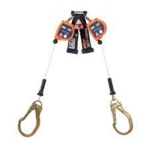DESCRIPTION: (2) NANO-LOK RETRACTABLE WEBBING LANYARDS WITH SNAP HOOK BRAND/MODEL: 3M DBI #3500227 INFORMATION: ORANGE, 8' RETAIL$: $335.00 EA QTY: 2