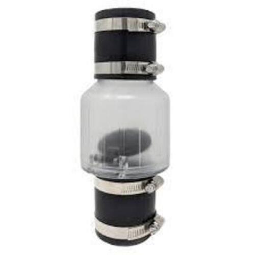 DESCRIPTION: (4) QUIET SUMP PUMP CHECK VALVE BRAND/MODEL: PUMP SPY #CV-200 INFORMATION: BLACK SIZE: 2" RETAIL$: $29.99 EA QTY: 4