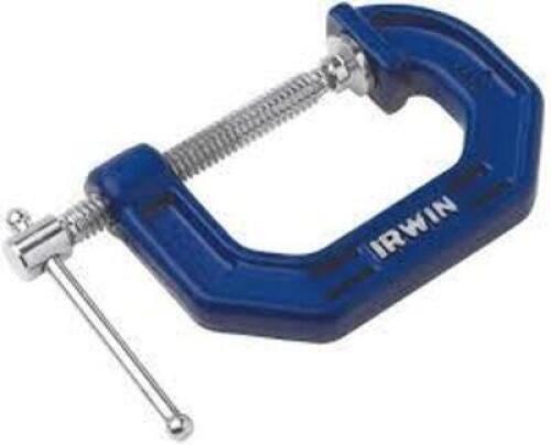 DESCRIPTION: (5) C-CLAMP BRAND/MODEL: IRWIN #225101ZR INFORMATION: BLUE, 100 SERIES SIZE: 1" RETAIL$: $13.10 EA QTY: 5