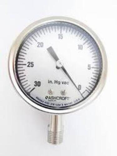 DESCRIPTION: (4) INDUSTRIAL GAUGE BRAND/MODEL: ASHCROFT #25-1009-SWL-04L-300 INFORMATION: 16 TUBE SIZE: 2-1/2" RETAIL$: $139.69 EA QTY: 4