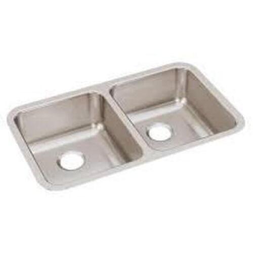 DESCRIPTION: (1) UNDERMOUNT SINK, DOUBLE BOWL BRAND/MODEL: JUST #UD1832A INFORMATION: STAINLESS STEEL RETAIL$: $509.99 EA QTY: 1