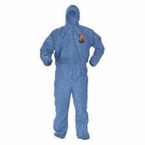 DESCRIPTION: (24) PAIRS OF DENIM COVERALLS, HOODED BRAND/MODEL: KLEENGUARD #45023 INFORMATION: BLUE SIZE: LARGE RETAIL$: $159.99 EA QTY: 24