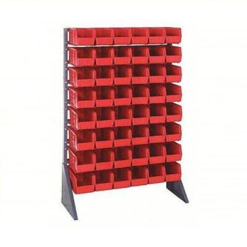 DESCRIPTION: (1) CASE OF (48) STORAGE BINS FOR RAIL RACKBRAND/MODEL: QUANTUM STORAGE #9MHE1INFORMATION: RED BINS, BINS ONLY, NO RACK INCLUDEDSIZE: 5 IN X 5-1/2 IN X 10-7/8 INRETAIL$: $783.70 TOTALQTY: 1