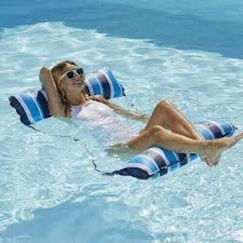 DESCRIPTION: (1) 4 IN 1 POOL HAMMOCK BRAND/MODEL: AQUA INFORMATION: MONTERY, BLUE, MESH SIZE: XL, 48" RETAIL$: $43.57 EA QTY: 1