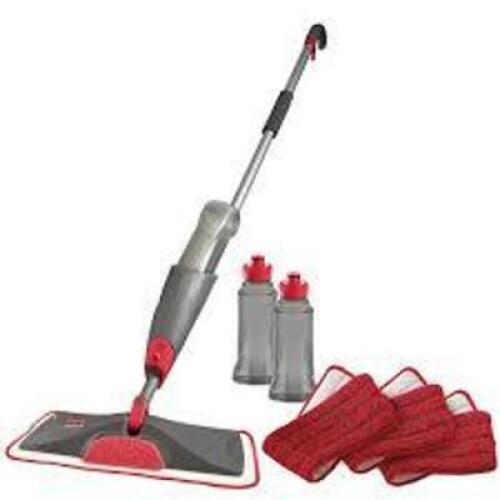 DESCRIPTION: (1) REVEAL MOP WITH SCRUBBING SIDE BRAND/MODEL: RUBBERMAID INFORMATION: GRAY AND RED RETAIL$: $47.66 EA QTY: 1