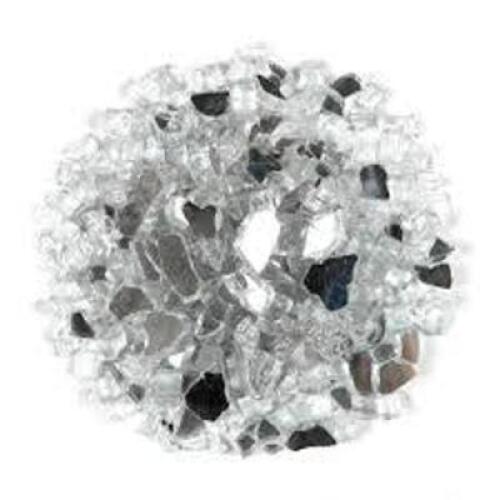 DESCRIPTION: (1) BAG OF FIRE GLASS PEBBLES BRAND/MODEL: QUANTUM INFORMATION: .5", CRUSHED, REFLECTIVE SIZE: 20 LBS RETAIL$: $54.98 EA QTY: 1