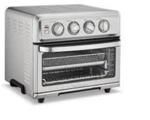 DESCRIPTION: (1) AIRFRYER TOASTER OVEN BRAND/MODEL: CUISINART INFORMATION: STAINLESS SIZE: EXTRA LARGE RETAIL$: $225.00 EA QTY: 1