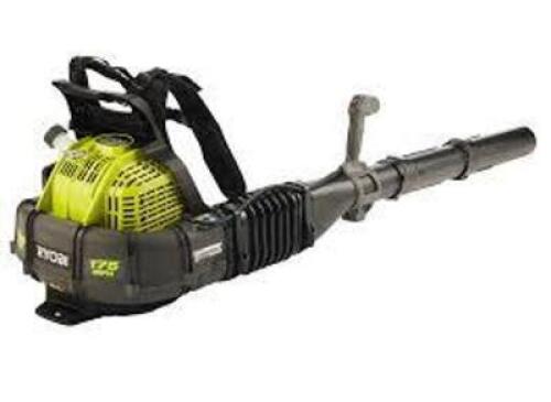 DESCRIPTION: (1) BACKPACK LEAF BLOWER BRAND/MODEL: RYOBI #RY38BPVNM INFORMATION: LIME GREEN RETAIL$: $279.00 EA QTY: 1
