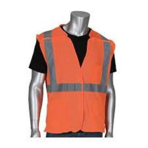 DESCRIPTION: (9) HI-VIS VEST BRAND/MODEL: PIP #302-5PMVOR-M INFORMATION: ORANGE SIZE: MED RETAIL$: $11.00 EA QTY: 9