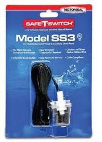 DESCRIPTION: (5) CONDENSATE OVERFLOW SHUT OFF VALVE BRAND/MODEL: RECTORSEAL SS3 RETAIL$: $22.99 EA QTY: 5