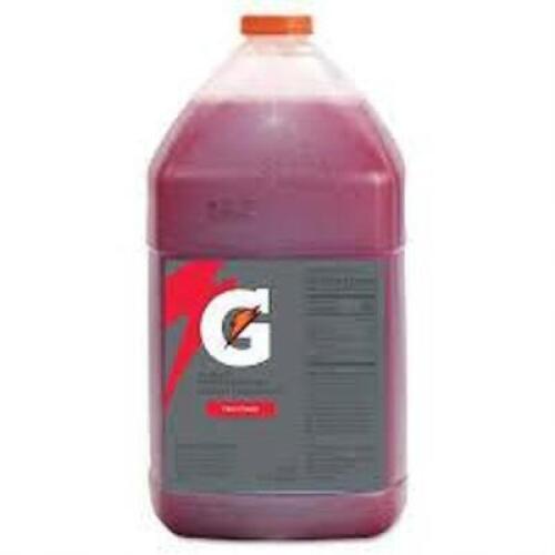 DESCRIPTION: (1) BOXES OF (4) SPORTS DRINK MIX LIQUID BRAND/MODEL: GATORADE #2AF76 INFORMATION: FRUIT PUNCH SIZE: 1 GAL RETAIL$: $75.00 A CASE QTY: 1