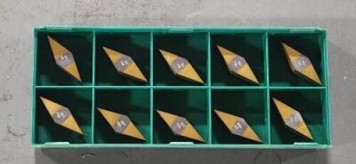 DESCRIPTION: (10) VPGR331 CARBIDE PROFILING INSERTS BRAND/MODEL: TOOL-FLO VPGR331 GP50C RETAIL$: $258.50 QTY: 10