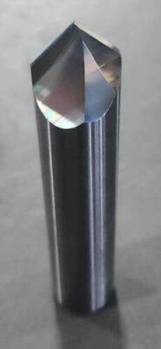 DESCRIPTION: (2) SOLID CARBIDE SPOTTING/CHAMFER END MILL BRAND/MODEL: GWS CD27500090 SIZE: 3/4" DIA 90* POINT RETAIL$: $384.58 QTY: 2