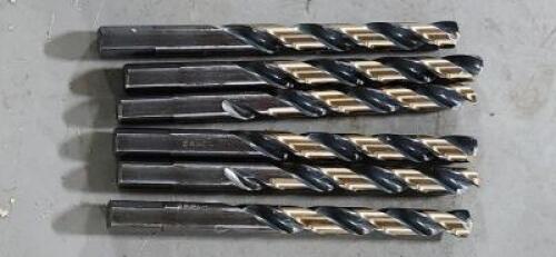 DESCRIPTION: (6) HSS JOBBER BITS BRAND/MODEL: CLE-LINE C18024 SIZE: 1135* 7/16" RETAIL$: $51.96 QTY: 1