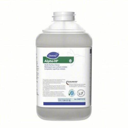 DESCRIPTION: (3) MULTI-SURFACE CLEANERBRAND/MODEL: DIVERSEY ALPHA-HP #20J837SIZE: 2.5 LRETAIL$: $174.50 TOTALQTY: 3