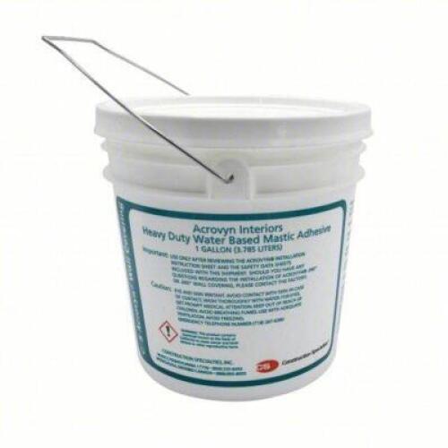 DESCRIPTION: (1) HEAVY DUTY WATER BASED MASTIC ADHESIVE BRAND/MODEL: ACROVYN INTERIORS #55LE64 SIZE: 1 GALLON RETAIL$: $141.02 EA QTY: 1
