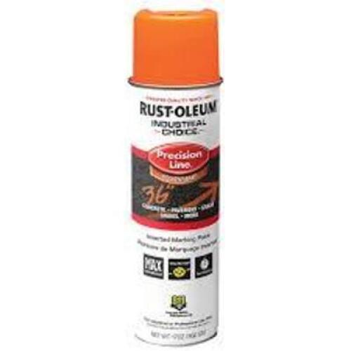 DESCRIPTION: (5) LINE MARKING PAINT BRAND/MODEL: RUST-OLEUM INFORMATION: ORANGE SIZE: 17 OZ RETAIL$: $13.8 EA QTY: 5