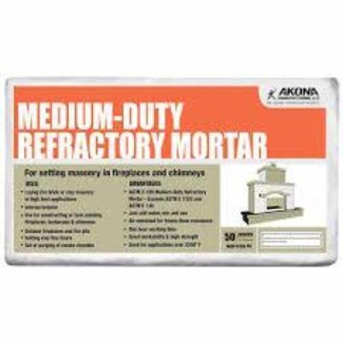DESCRIPTION: (2) REFRACTORY MORTAR BRAND/MODEL: AKONA #453T08 SIZE: 50 LB RETAIL$: $70.00 EA QTY: 2