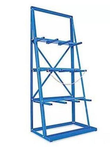 DESCRIPTION: (1) VERTICAL BAR RACK BRAND/MODEL: ULINE/H-4888 INFORMATION: 3 BAYS, 1000LB CAPACITY PER BAY RETAIL$: $295 SIZE: 36" X 24" X 85" QTY: 1