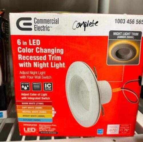 (2)- 6 INCH COLOR CHANGING CAN LIGHT