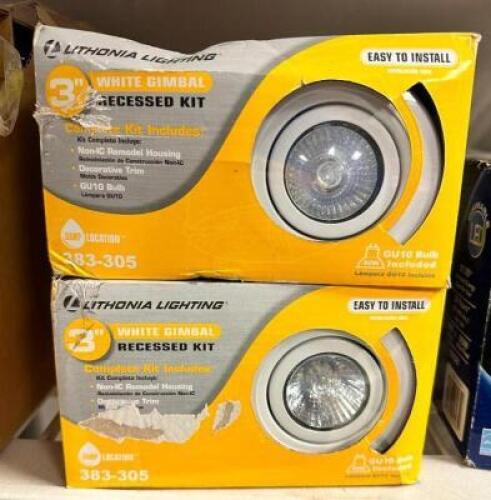 (2)- 3" WHITE RECESSED LIGHTS