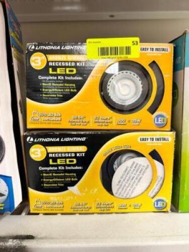 (2)- 3" WHITE RECESSED LIGHTS