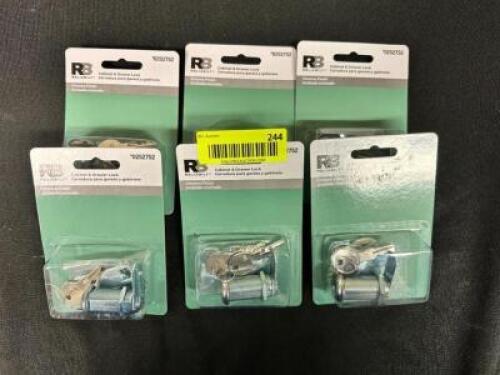 (6)- CABINET AND DRAWER LOCKS