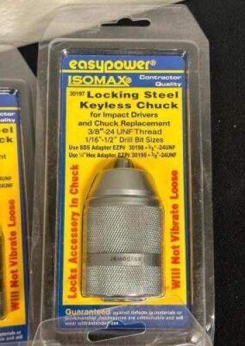 (4) - LOCKING STEEL KEYLESS CHUCKS