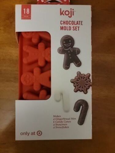 DESCRIPTION: (3) CHOCOLATE MOLD SET BRAND/MODEL: KOJI INFORMATION: 3 DIFFERENT MOLDS RETAIL$: $10.00 EA QTY: 3