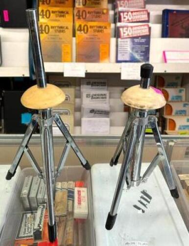 (2) TRUMPET STANDS
