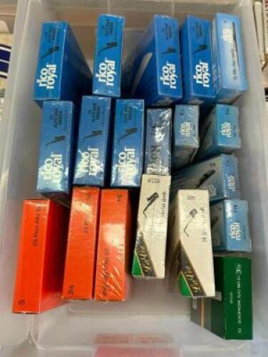 BIN OF ALTO SAXOPHONE REEDS