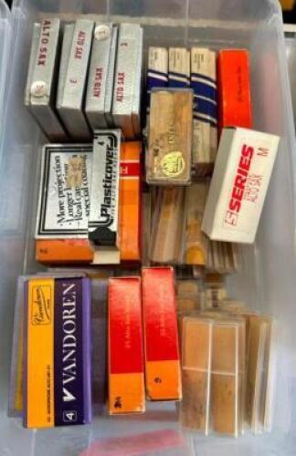 BIN OF ALTO SAXOPHONE REEDS