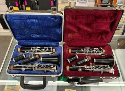(2) CLARINETS WITH CASES