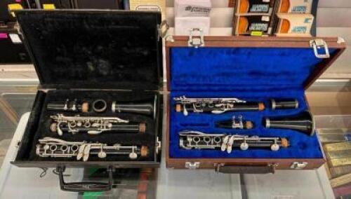 (2) CLARINETS WITH CASES