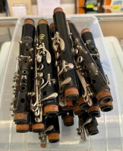 (17) ASSORTED VITO CLARINET TOP JOINTS