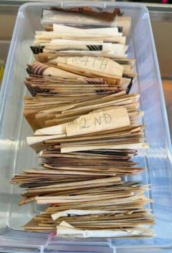 BIN OF CLASSICAL BALL END STRINGS SINGLES