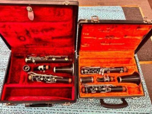 (2)- WOOD NORMANDY CLARINETS
