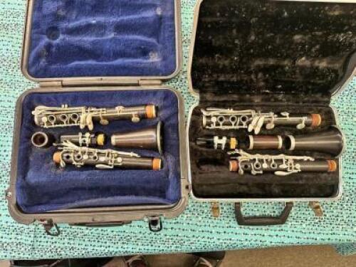 (2)- WOOD SELMER SIGNET CLARINETS