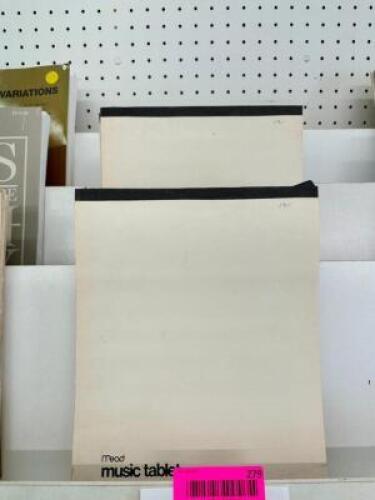 (16)- BLANK MUSIC TABLETS