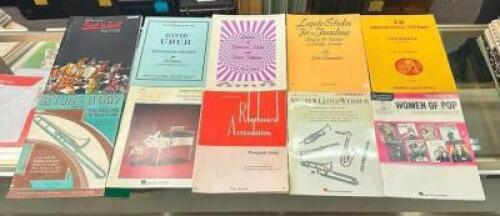 (10) ASSORTED TROMBONE SHEET MUSIC BOOKS