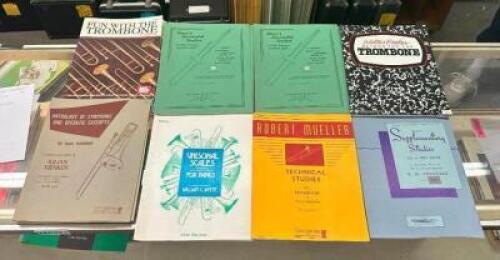(10) ASSORTED TROMBONE SHEET MUSIC BOOKS