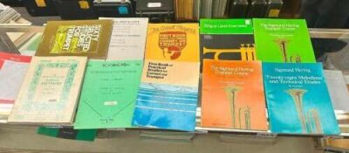 (10) ASSORTED TRUMPET/CORNET MUSIC BOOKS